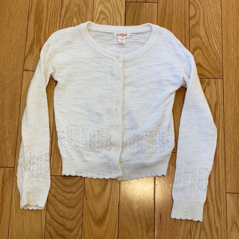 White girls cat and Jack sweater